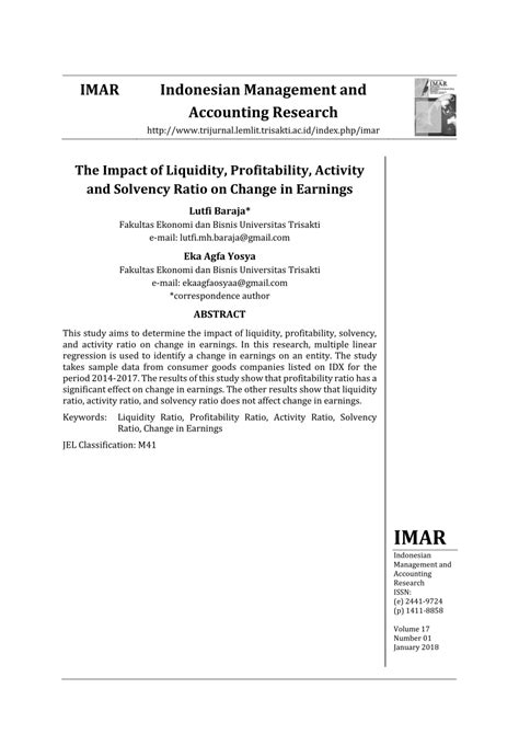 The Impact of Liquidity